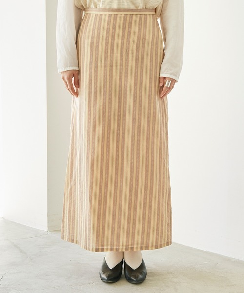 nitca（ニトカ）の「.._*◇マルチストライプストレートスカート（スカート・レディース・ベージュ/ブラウン・FREE）」の19枚目の写真