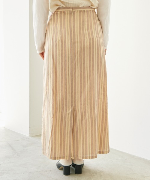 nitca（ニトカ）の「.._*◇マルチストライプストレートスカート（スカート・レディース・ベージュ/ブラウン・FREE）」の20枚目の写真