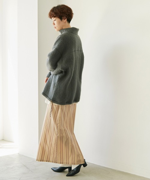 nitca（ニトカ）の「.._*◇マルチストライプストレートスカート（スカート・レディース・ベージュ/ブラウン・FREE）」の15枚目の写真