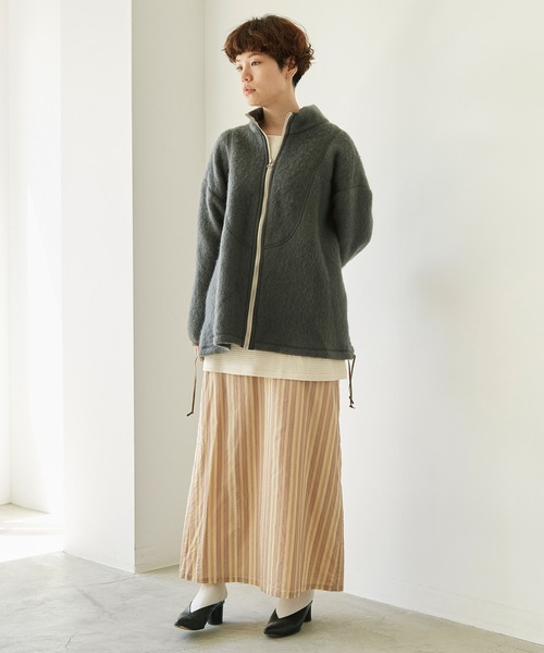 nitca（ニトカ）の「.._*◇マルチストライプストレートスカート（スカート・レディース・ベージュ/ブラウン・FREE）」の18枚目の写真