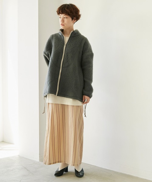 nitca（ニトカ）の「.._*◇マルチストライプストレートスカート（スカート・レディース・ベージュ/ブラウン・FREE）」の14枚目の写真