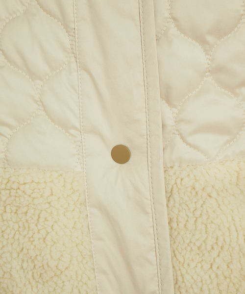 Rouge vif Anna（ルージュヴィフアンナ）の「【WEB先行発売】ボア&キルティングリバーシブルブルゾン（ブルゾン・レディース・アイボリー/モカ・36/38）」の20枚目の写真