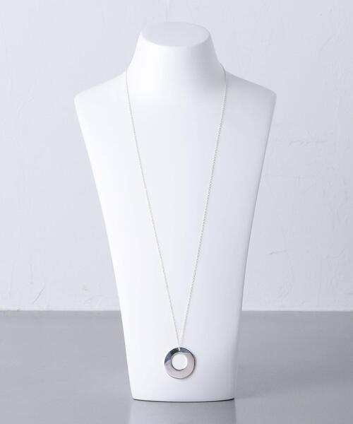 AFTER SHAVE CLUB（アフターシェイヴクラブ）の「＜AFTER SHAVE CLUB（アフターシェイブクラブ）＞CIRCLE ネックレス（ネックレス・レディース・シルバー・FREE）」の7枚目の写真