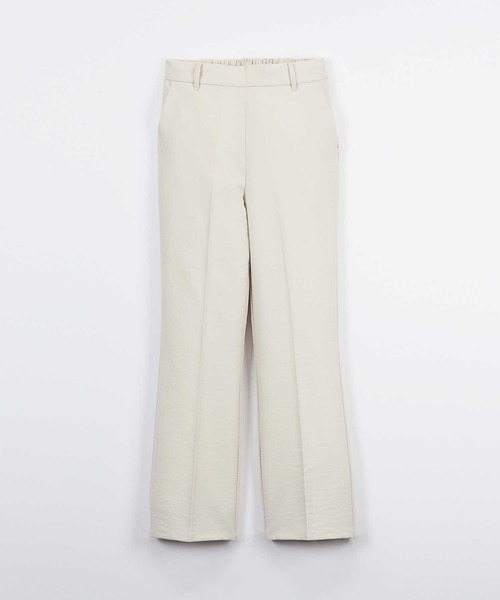 HONEYSUCKLE ROSE（ハニーサックルローズ）の「【HONEYSUCKLE ROSE】フレアカラーイージーパンツ（スラックス・レディース・レッド/オレンジ/グリーン/オフホワイト/ブラック・L/M）」の2枚目の写真