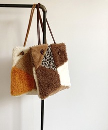 MIAN  | ファーパッチワークトートバッグ(トートバッグ)