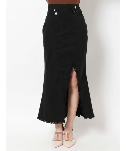 RESEXXY(リゼクシー)の「アシンメトリーフリンジロングスカート(スカート・レディース・ブラック/インディゴブルー・SMALL/MEDIUM)」の20枚目の写真