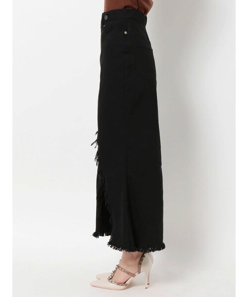 RESEXXY(リゼクシー)の「アシンメトリーフリンジロングスカート(スカート・レディース・ブラック/インディゴブルー・SMALL/MEDIUM)」の21枚目の写真