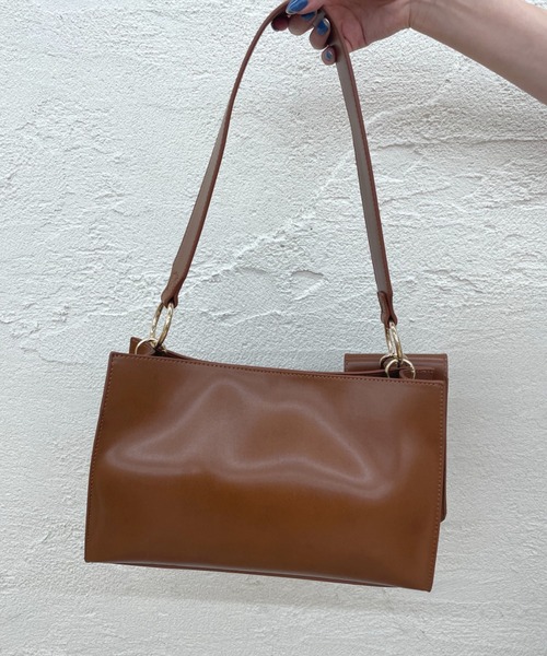 loti（ロティ）の「WEB限定 loti ワイドハンドルミニBAG（ハンドバッグ・レディース・ブラウン/ブラック・ONE SIZE）」の12枚目の写真