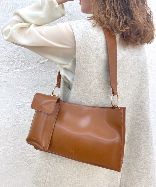 loti（ロティ）の「WEB限定 loti ワイドハンドルミニBAG（ハンドバッグ・レディース・ブラウン/ブラック・ONE SIZE）」の10枚目の写真