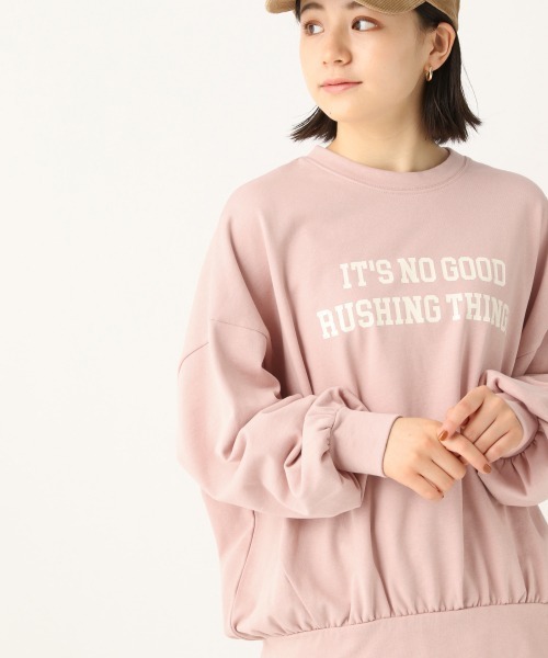 repipi armario(レピピ アルマリオ)の「アソートカレッジロゴプルオーバー(スウェット・キッズ・グリーン/グレー/ライトピンク/チャコールグレー/アイボリー・MEDIUM/SMALL/LARGE)」の5枚目の写真