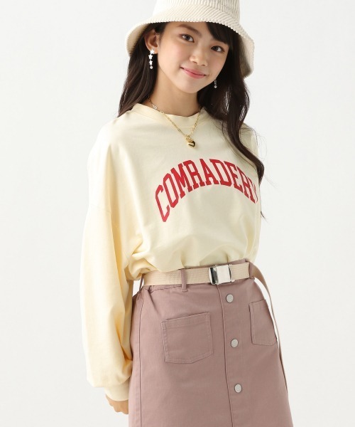 repipi armario(レピピ アルマリオ)の「アソートカレッジロゴプルオーバー(スウェット・キッズ・グリーン/グレー/ライトピンク/チャコールグレー/アイボリー・MEDIUM/SMALL/LARGE)」の1枚目の写真