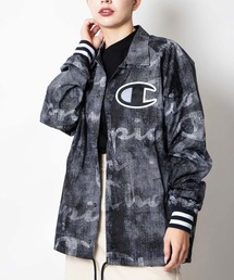 Champion（チャンピオン）の「【Champion】【Wo】【it】COACHES SATIN JACKET RIBBED CUFF PRINT（ミリタリージャケット・メンズ）」