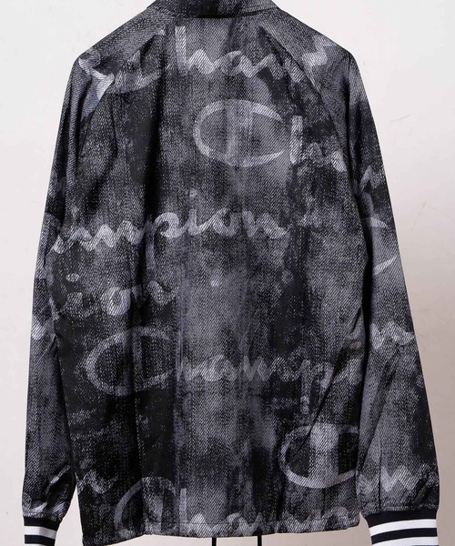 Champion（チャンピオン）の「【Champion】【Wo】【it】COACHES SATIN JACKET RIBBED CUFF PRINT（ミリタリージャケット・レディース・ブラック/ネイビー・LARGE/SMALL/MEDIUM）」の11枚目の写真