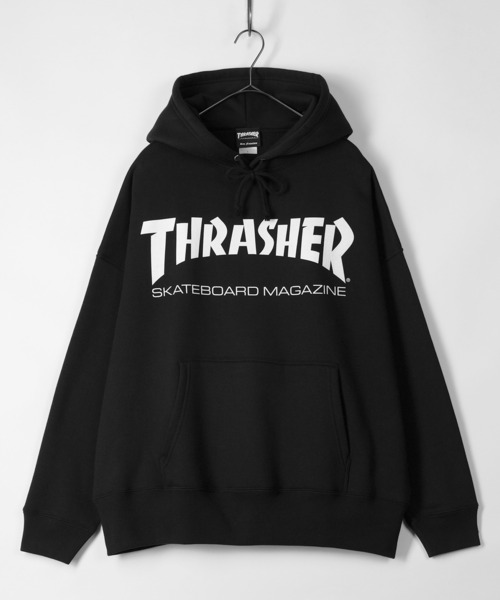 THRASHER(スラッシャー)の「【THRASHER/スラッシャー】MAG LOGO HOODIE/ブランドロゴ プルパーカー(パーカー・メンズ・ブラック/ホワイト・L/M/XL)」の1枚目の写真