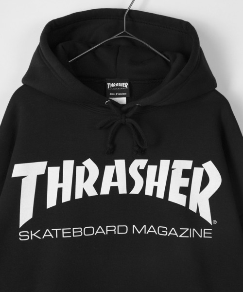 THRASHER(スラッシャー)の「【THRASHER/スラッシャー】MAG LOGO HOODIE/ブランドロゴ プルパーカー(パーカー・メンズ・ブラック/ホワイト・L/M/XL)」の8枚目の写真