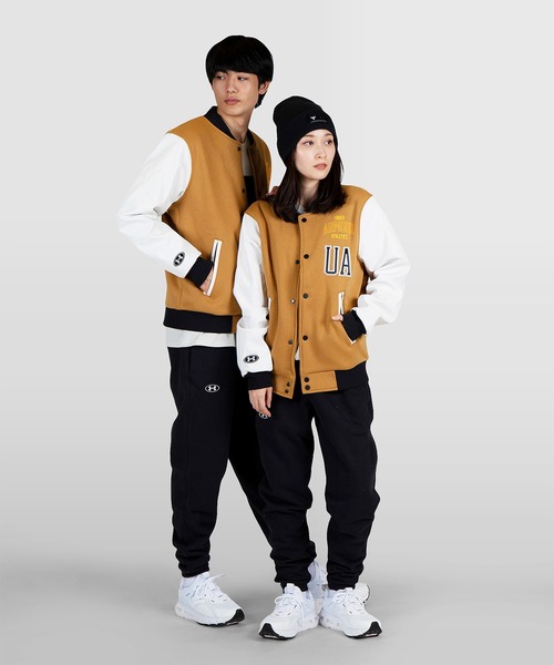 UNDER ARMOUR(アンダーアーマー)の「UAオリジネイター レターマン(トレーニング/メンズ)(スウェット・メンズ・ブラウン・M/XXL/L/S/XL/3XL)」の6枚目の写真