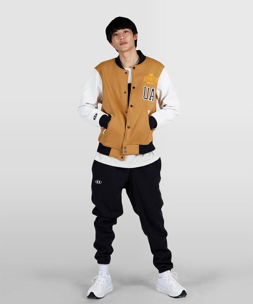 UNDER ARMOUR(アンダーアーマー)の「UAオリジネイター レターマン(トレーニング/メンズ)(スウェット・メンズ・ブラウン・M/XXL/L/S/XL/3XL)」の9枚目の写真