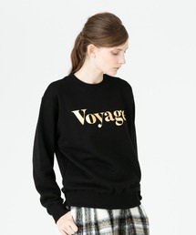 allureville | 《WEB限定》VOYAGE FOILプリントプルオーバー(スウェット)