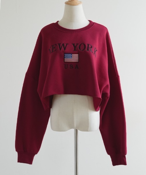 DSQUARED2 スウェットトレーナー デカロゴ刺繍 ショート丈 楽天市場】【SALE／30%OFF】スウェット レディース トレーナー