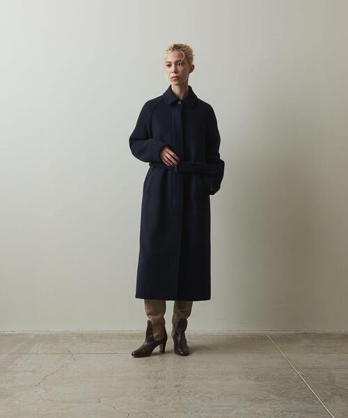 Steven Alan（スティーブンアラン）の「＜Steven Alan＞LONG SOUTIEN COLLAR COAT/コート（ステンカラーコート・レディース・ネイビー/ブラウン・S/M）」の12枚目の写真