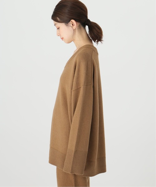 良品 Plage Uネックプルオーバー 2021 ベージュ ウールニット Plage - 良品 Plage Uネックプルオーバー 2021 ベージュ ウールニット