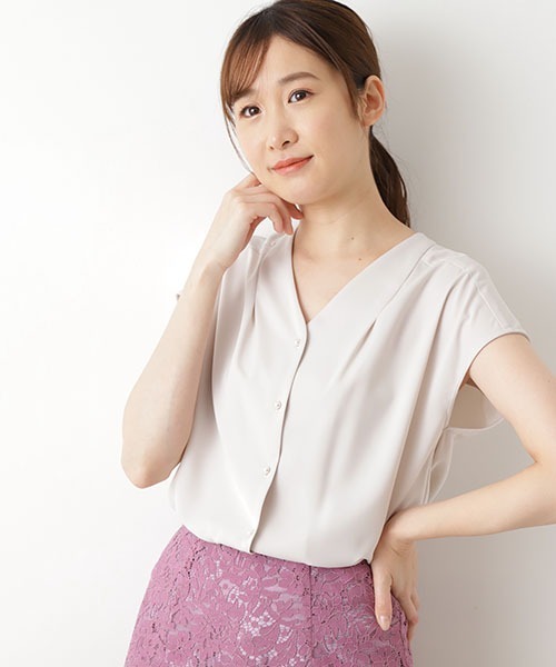 ブランド古着 半袖ブラウス シャツ ブラウス Natural Beauty Basic ナチュラルビューティーベーシック のファッション通販 Zozoused