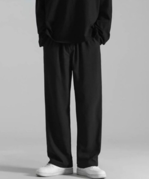 SETUP7（セットアップセブン）の「【SETUP7】オーバーサイズワイドルーズトロパンツ KNF（その他パンツ・メンズ・ブラック/ライトグレー/ダークグレー・LARGE/X-LARGE）」の2枚目の写真
