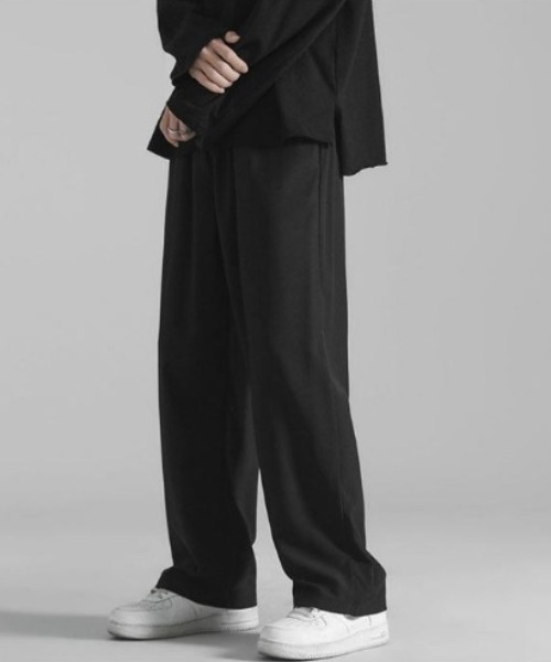 SETUP7（セットアップセブン）の「【SETUP7】オーバーサイズワイドルーズトロパンツ KNF（その他パンツ・メンズ・ブラック/ライトグレー/ダークグレー・LARGE/X-LARGE）」の4枚目の写真