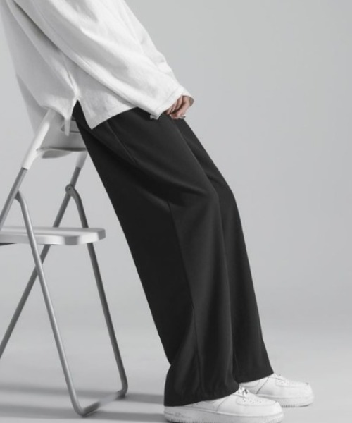 SETUP7（セットアップセブン）の「【SETUP7】オーバーサイズワイドルーズトロパンツ KNF（その他パンツ・メンズ・ブラック/ライトグレー/ダークグレー・LARGE/X-LARGE）」の5枚目の写真