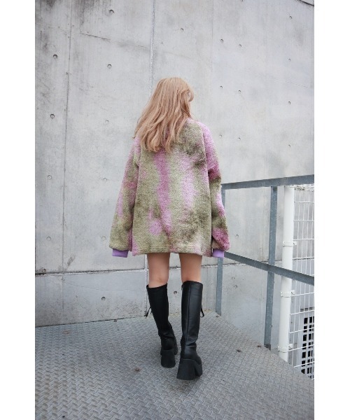 FIG&VIPER(フィグアンドバイパー)の「タイダイ ボアZIP BIG PO(その他トップス・レディース・グレー/パープル・FREE)」の14枚目の写真