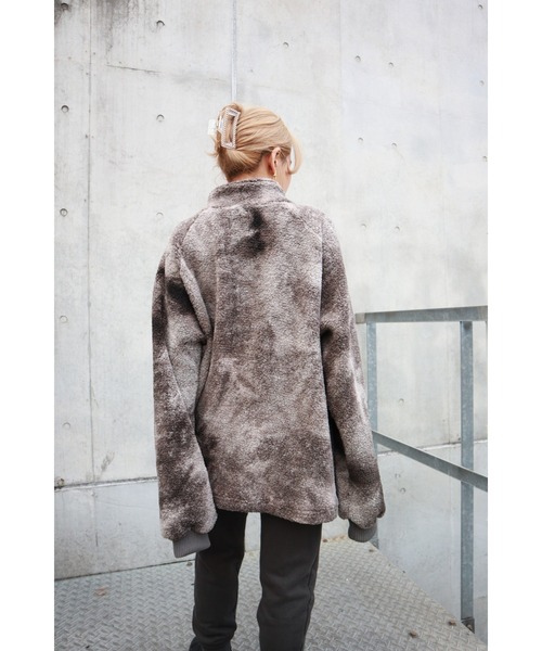 FIG&VIPER(フィグアンドバイパー)の「タイダイ ボアZIP BIG PO(その他トップス・レディース・グレー/パープル・FREE)」の6枚目の写真