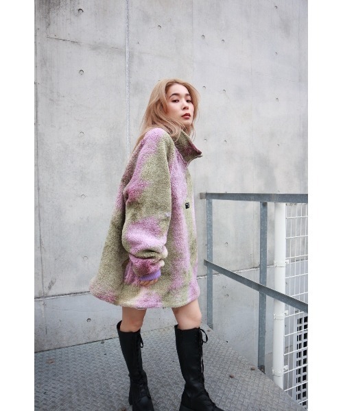 FIG&VIPER(フィグアンドバイパー)の「タイダイ ボアZIP BIG PO(その他トップス・レディース・グレー/パープル・FREE)」の17枚目の写真