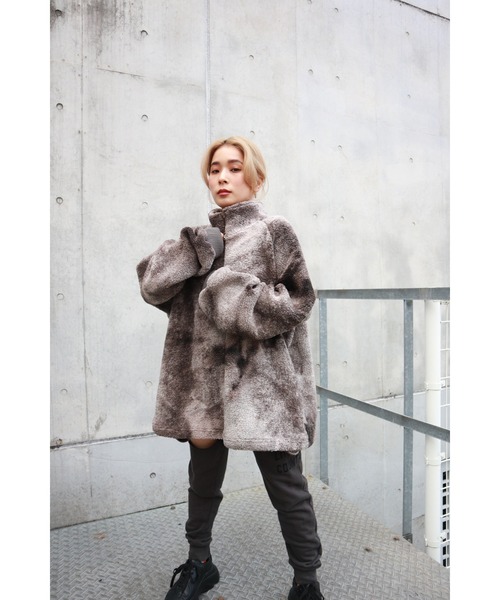 FIG&VIPER(フィグアンドバイパー)の「タイダイ ボアZIP BIG PO(その他トップス・レディース・グレー/パープル・FREE)」の10枚目の写真