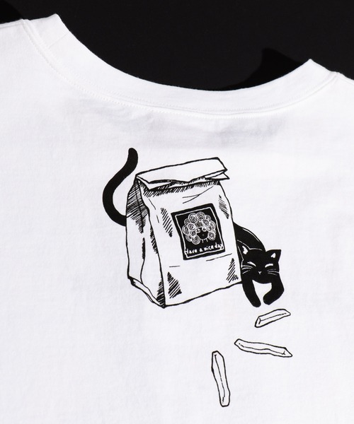 ScoLar（スカラー）の「スカラーセット柄ロングスリーブTシャツ（Tシャツ/カットソー・レディース・ブラック/オフホワイト/カーキ・M）」の9枚目の写真
