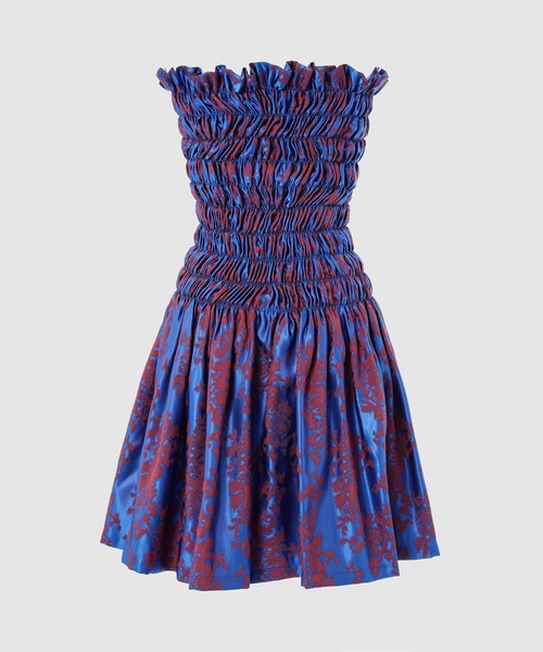 BELPER（ベルパー）の「JACQUARD BARE TOP（ワンピース・レディース・ブルー系その他/ブラック系その他・FREE）」の3枚目の写真