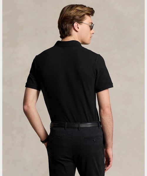 POLO RALPH LAUREN（ポロ ラルフ ローレン）の「クラシック フィット メッシュ ポロ シャツ（ポロシャツ・メンズ・ブラック系1・XL/XS/XXL/S/M/L）」の4枚目の写真
