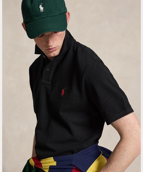 POLO RALPH LAUREN(ポロ ラルフ ローレン)の「クラシック フィット メッシュ ポロシャツ(ポロシャツ・メンズ・ブラック系1・XL/XS/XXL/S/M/L)」の4枚目の写真