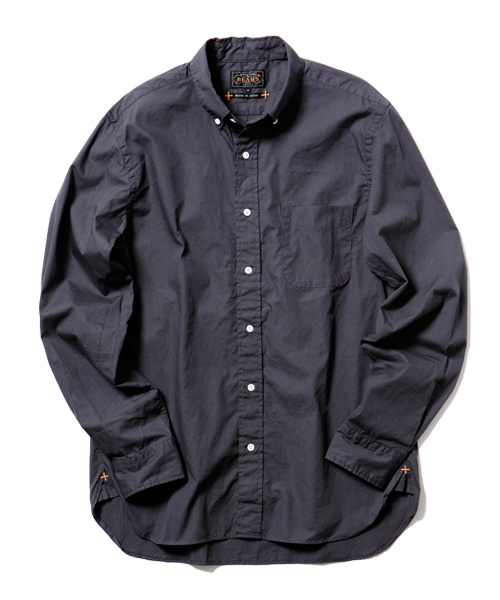 BEAMS PLUS（ビームスプラス）の「◎BEAMS PLUS / カラー ブロードBDシャツ（シャツ/ブラウス・メンズ・ネイビー/オリーブ/ベージュ/チャコールグレー/ブルー・LARGE/SMALL/X-LARGE/MEDIUM/X-SMALL/XX-LARGE）」の2枚目の写真
