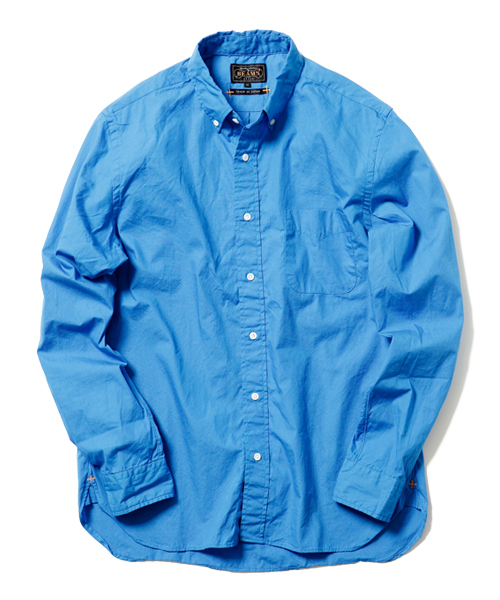 BEAMS PLUS（ビームスプラス）の「◎BEAMS PLUS / カラー ブロードBDシャツ（シャツ/ブラウス・メンズ・ネイビー/オリーブ/ベージュ/チャコールグレー/ブルー・LARGE/SMALL/X-LARGE/MEDIUM/X-SMALL/XX-LARGE）」の5枚目の写真