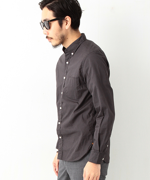 BEAMS PLUS（ビームスプラス）の「◎BEAMS PLUS / カラー ブロードBDシャツ（シャツ/ブラウス・メンズ・ネイビー/オリーブ/ベージュ/チャコールグレー/ブルー・LARGE/SMALL/X-LARGE/MEDIUM/X-SMALL/XX-LARGE）」の21枚目の写真