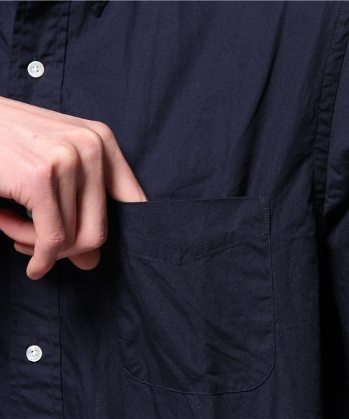 BEAMS PLUS（ビームスプラス）の「◎BEAMS PLUS / カラー ブロードBDシャツ（シャツ/ブラウス・メンズ・ネイビー/オリーブ/ベージュ/チャコールグレー/ブルー・LARGE/SMALL/X-LARGE/MEDIUM/X-SMALL/XX-LARGE）」の12枚目の写真