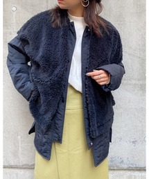 LiSeek | 【LiSeeK】ボアベスト付キルティングブルゾン(ブルゾン)