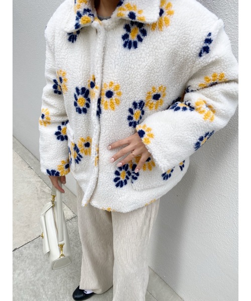 JUMELLE（ジュメロ）の「マーガレットボアジャケット（ブルゾン・レディース・ホワイト・FREE）」の12枚目の写真