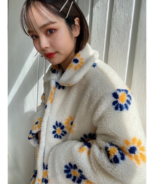 JUMELLE（ジュメロ）の「マーガレットボアジャケット（ブルゾン・レディース・ホワイト・FREE）」の15枚目の写真