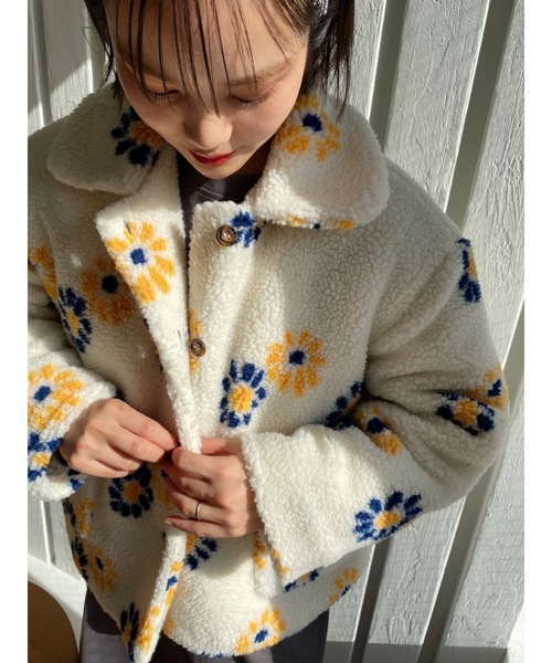 JUMELLE（ジュメロ）の「マーガレットボアジャケット（ブルゾン・レディース・ホワイト・FREE）」の13枚目の写真