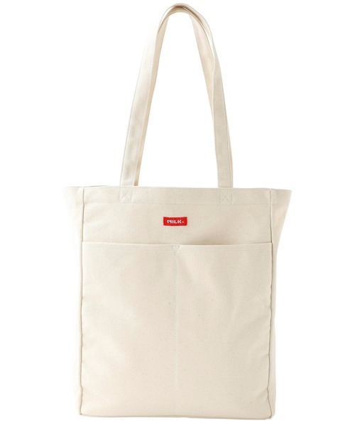 MILKFED.（ミルクフェド）の「PC POCKET TOTE（トートバッグ・レディース・ホワイト/ブラック/レッド・ONE SIZE）」の11枚目の写真