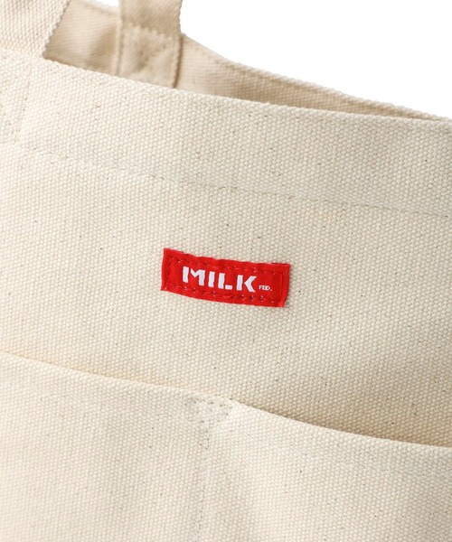 MILKFED.（ミルクフェド）の「PC POCKET TOTE（トートバッグ・レディース・ホワイト/ブラック/レッド・ONE SIZE）」の14枚目の写真