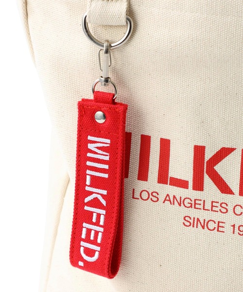 MILKFED.（ミルクフェド）の「PC POCKET TOTE（トートバッグ・レディース・ホワイト/ブラック/レッド・ONE SIZE）」の15枚目の写真