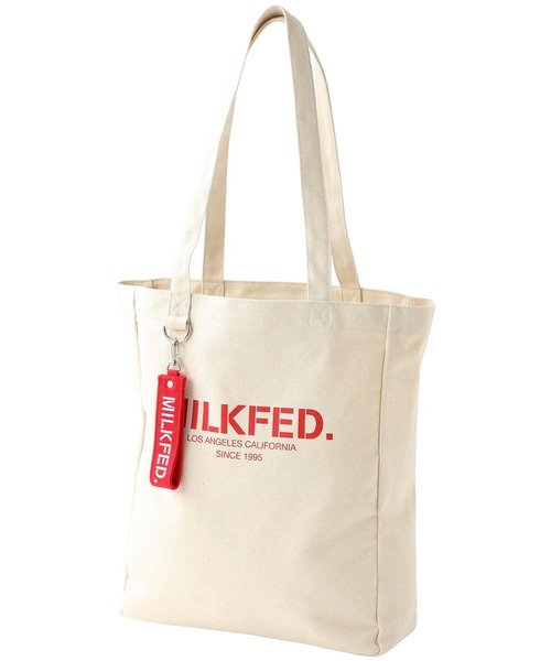 MILKFED.（ミルクフェド）の「PC POCKET TOTE（トートバッグ・レディース・ホワイト/ブラック/レッド・ONE SIZE）」の18枚目の写真