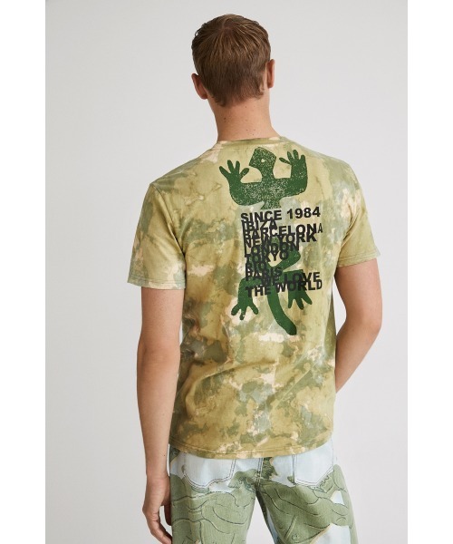 Desigual(デシグアル)の「メンズ Tシャツ半袖 BARNETT(Tシャツ/カットソー・メンズ・グリーン・XXL/XL/S/L/M)」の6枚目の写真